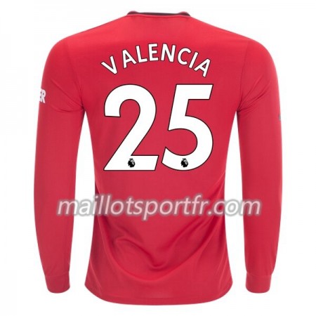 Maillot de Foot Manchester United Antonio Valencia 25 Domicile 2019/20 ML